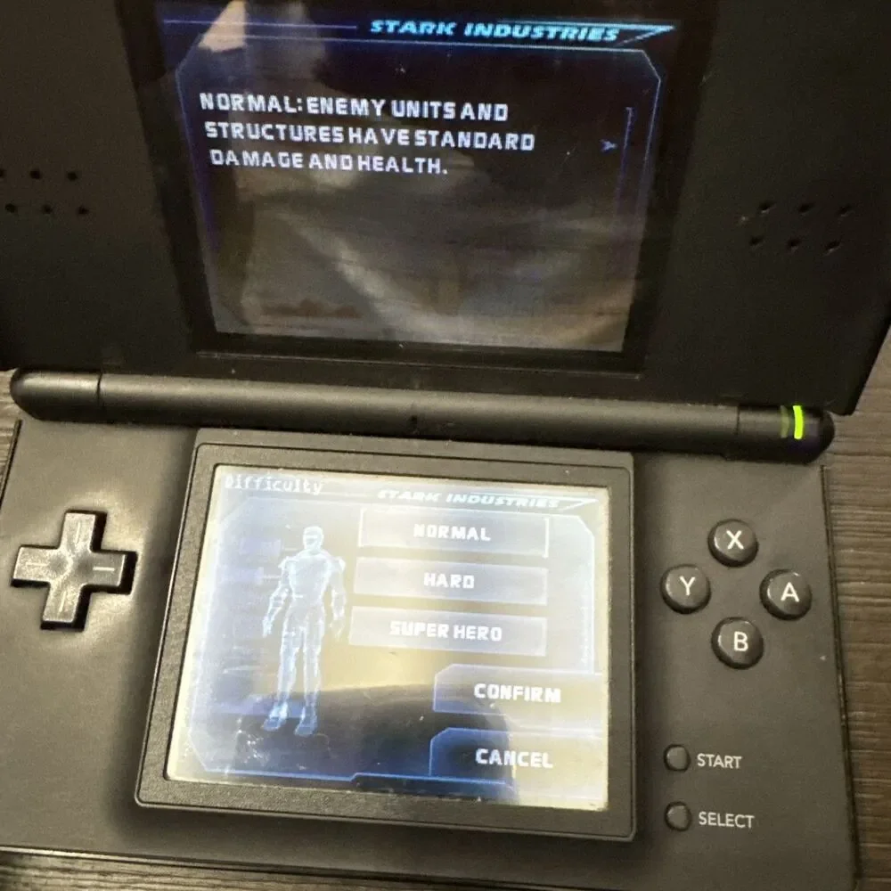 Nintendo DS Lite Handheld Onix Black Tested & Working